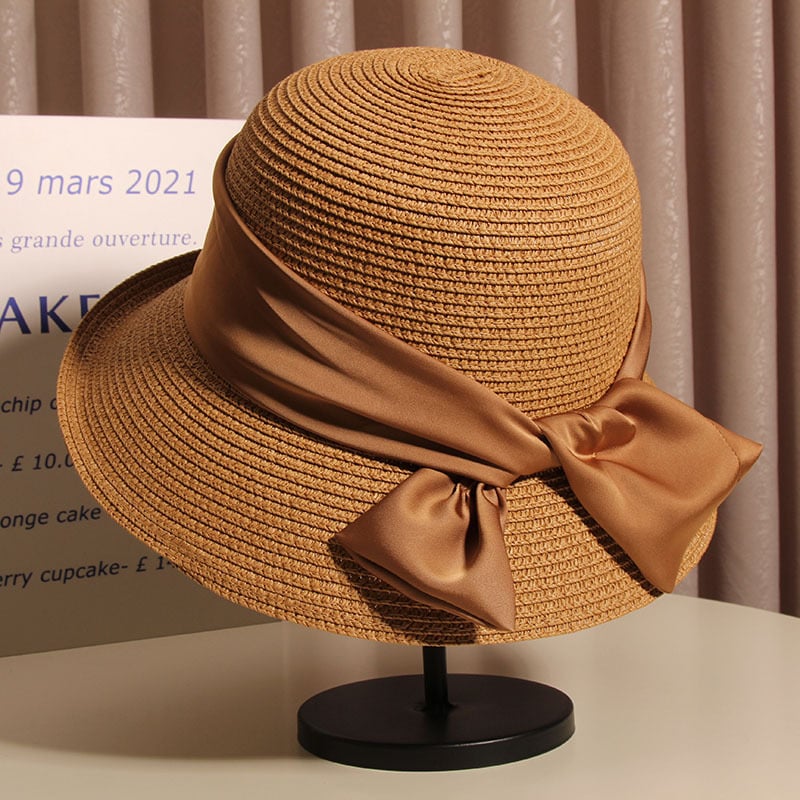 Women's Summer Vintage Bow Bucket Hat