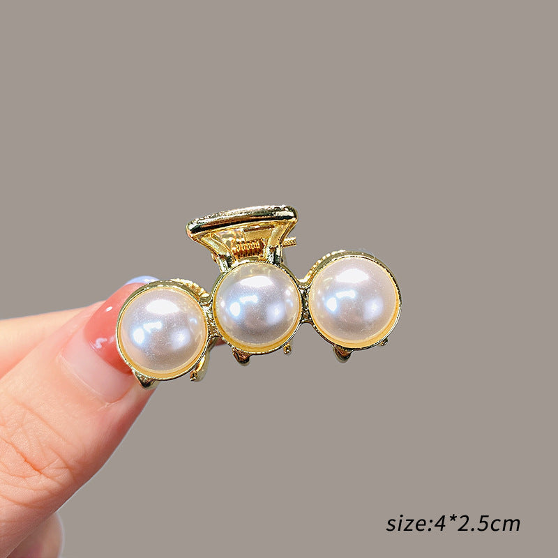 Mini Alloy Hair Claw with Bow and Rhinestones Hairpin