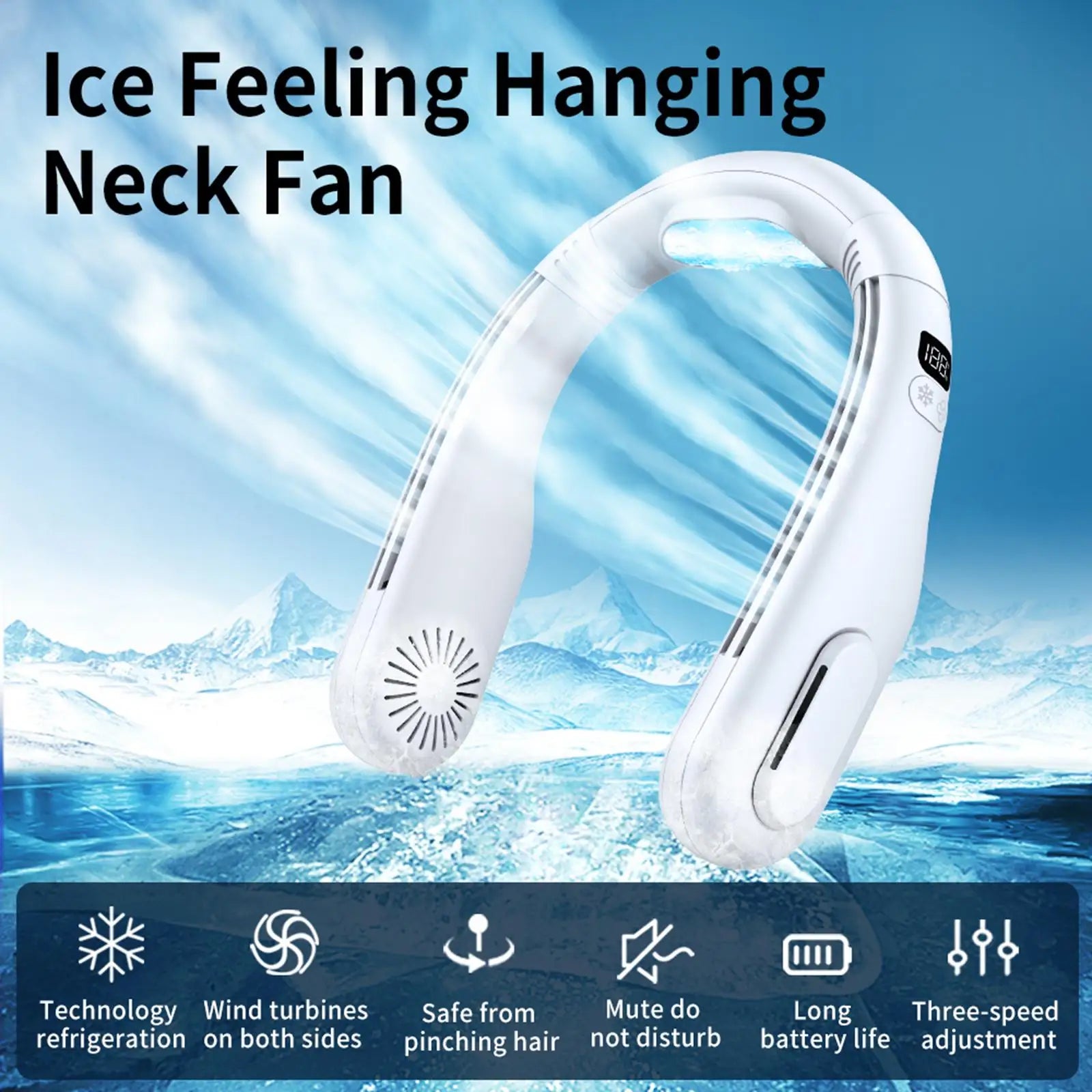 Leafless Wearable Neck Fan