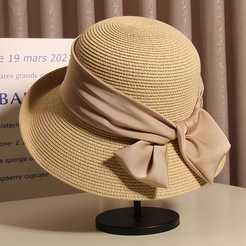 Women's Summer Vintage Bow Bucket Hat