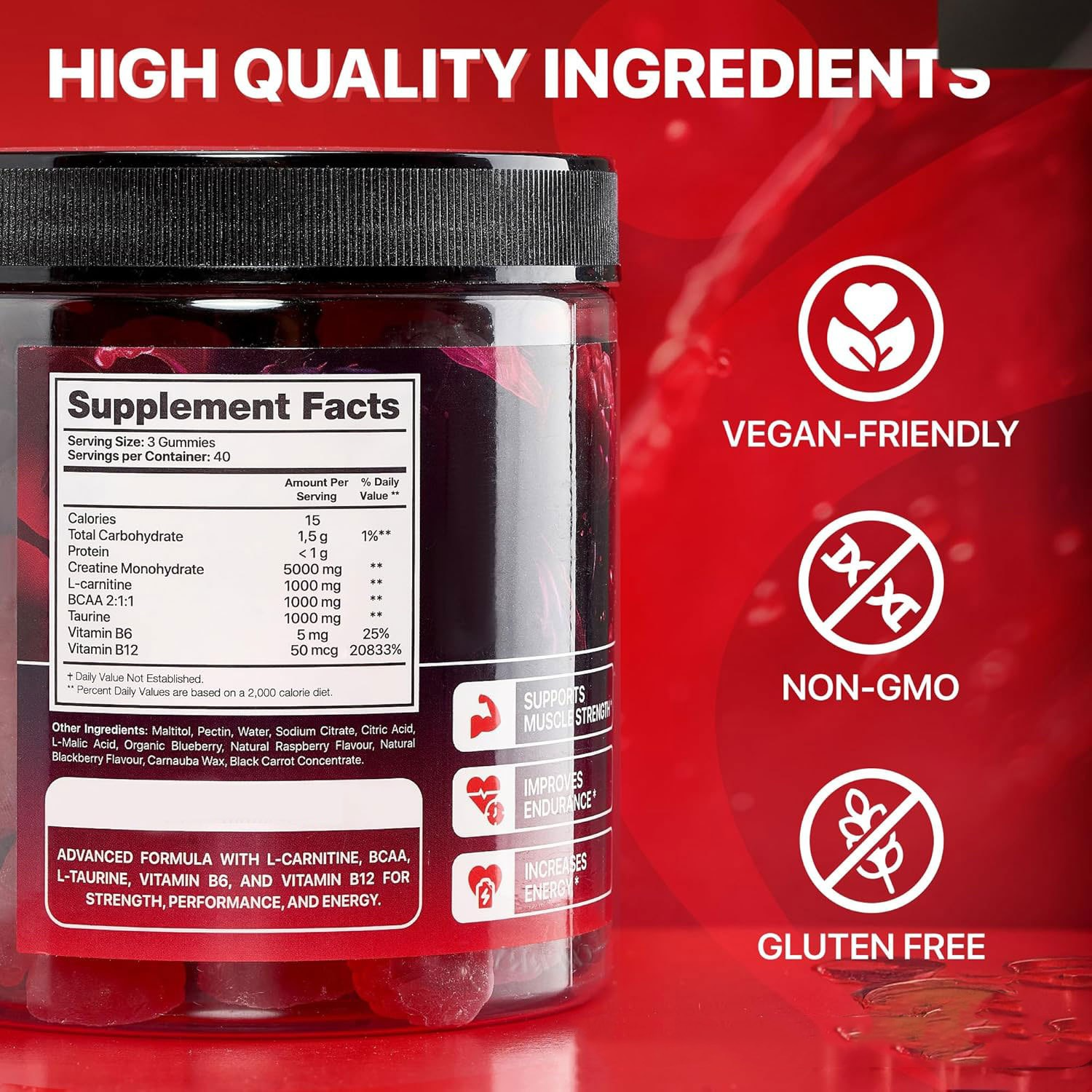 Creatine Gummies – 120 Count