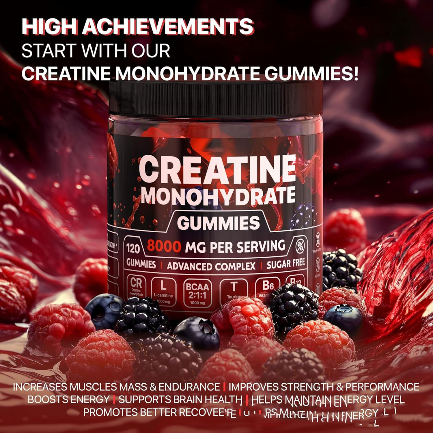 Creatine Gummies – 120 Count